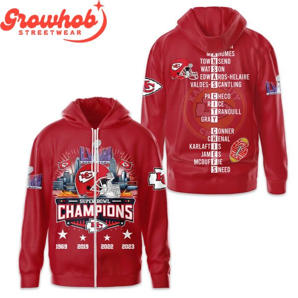 Kansas City Chiefs Super Bowl Champions 2024 Hoodie Shirts Red