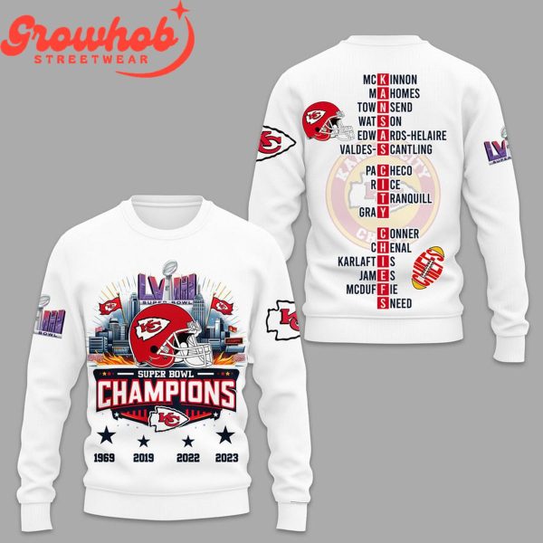 Kansas City Chiefs Super Bowl Champions 2024 Hoodie Shirts White