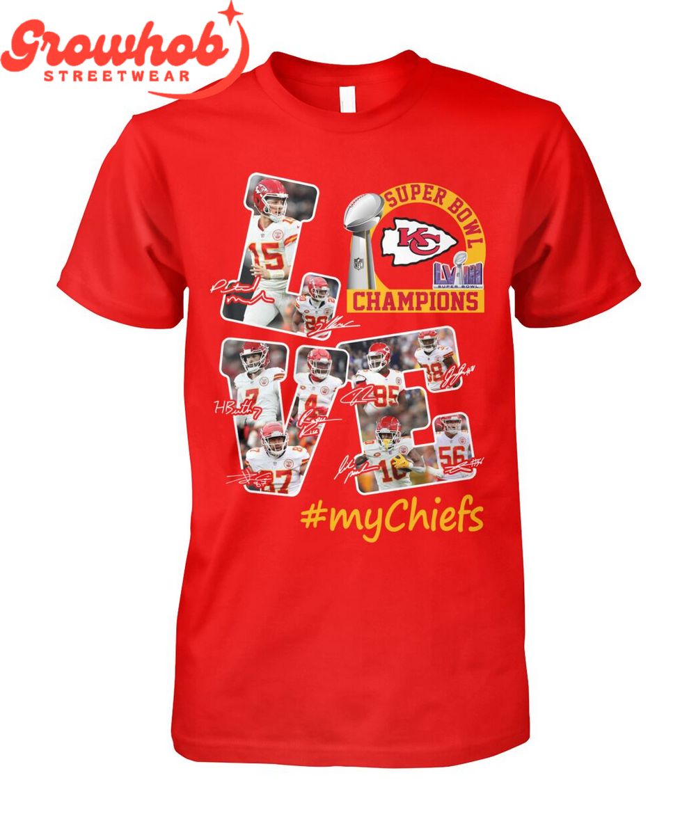Kansas City Chiefs Super Bowl Champions 2024 Love T-Shirt