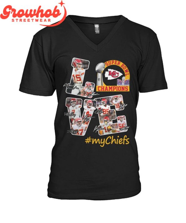 Kansas City Chiefs Super Bowl Champions 2024 Love T-Shirt