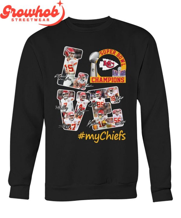 Kansas City Chiefs Super Bowl Champions 2024 Love T-Shirt