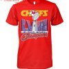 Kansas City Chiefs Super Bowl Champions LVIII 2024 Back2back Skyline T-Shirt