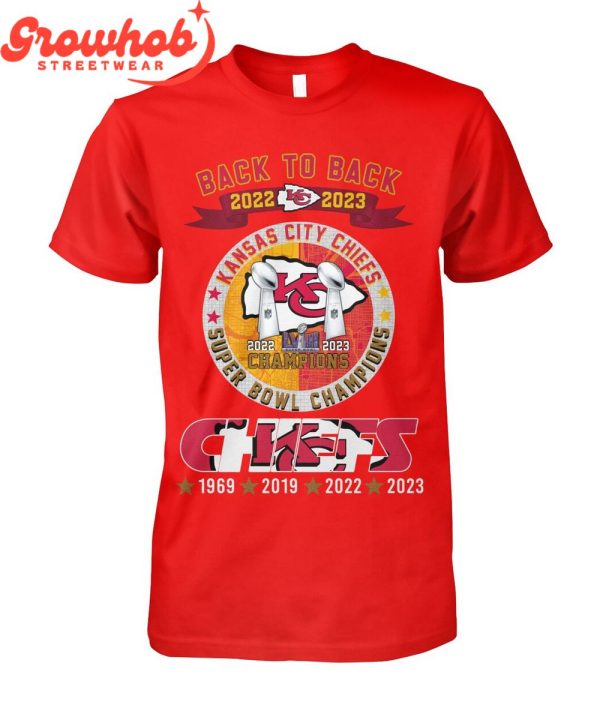 Kansas City Chiefs Super Bowl Winner Streak 1969 2019 2022 2023 T-Shirt