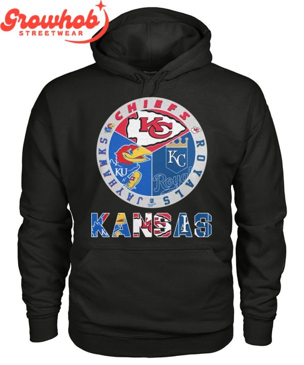 Kansas City Royals Kansas Jayhawks Kansas City Chiefs Proud Of State T-Shirt