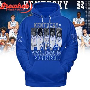 Kentucky Wildcats Basketball Fan Love Starting 5 Hoodie Shirts Blue