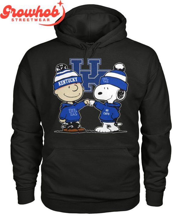 Kentucky Wildcats Snoopy  Charlie Brown Fan Team T-Shirt
