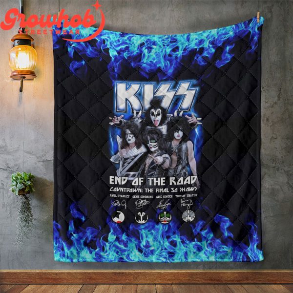 Kiss Band Fan Love Fleece Blanket Quilt