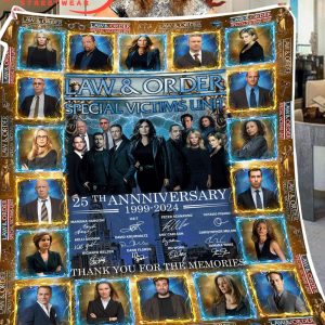 Law & Order Special Victims Unit 25th 1999-2024 Fleece Blanket Quilt