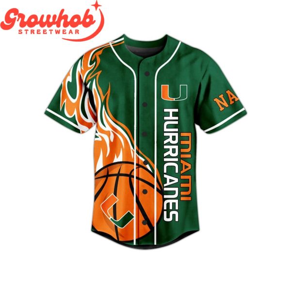Miami Hurricanes All About The U Personalized Baseball Jersey