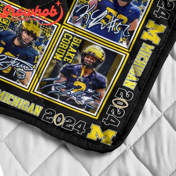 Michigan Wolverines College Football Winner Fleece Blanket Quilt