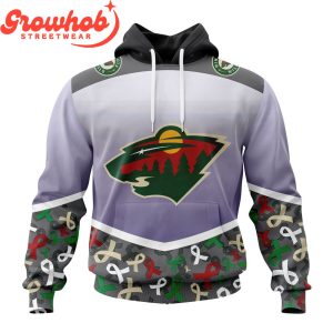 Minnesota Wild Fights Again All Cancer Hoodie Shirts