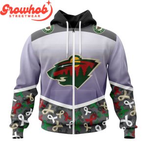 Minnesota Wild Fights Again All Cancer Hoodie Shirts