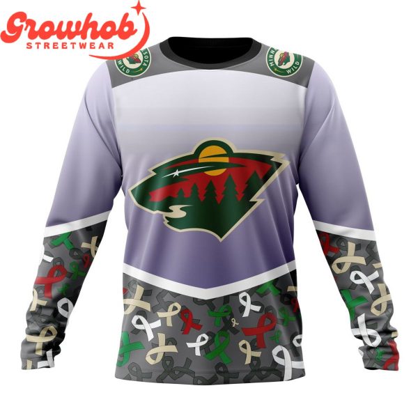 Minnesota Wild Fights Again All Cancer Hoodie Shirts