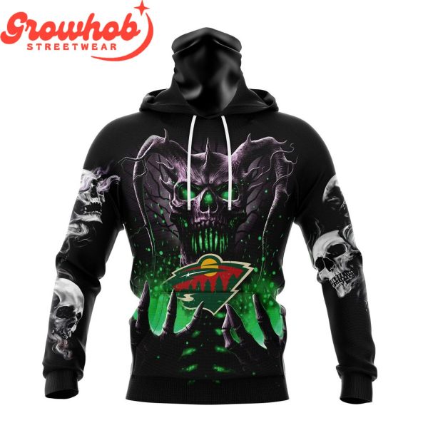 Minnesota Wild Skull Art Demon Hoodie Shirts