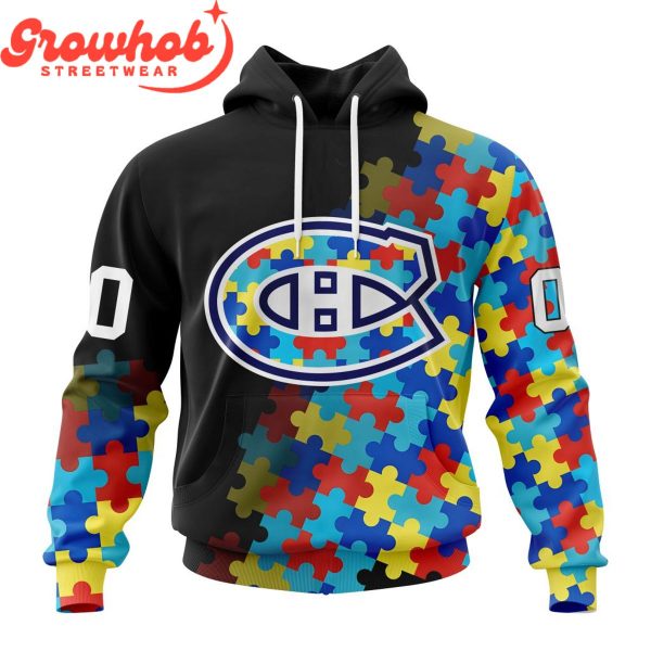 Montreal Canadiens Autism Awareness Support Hoodie Shirts