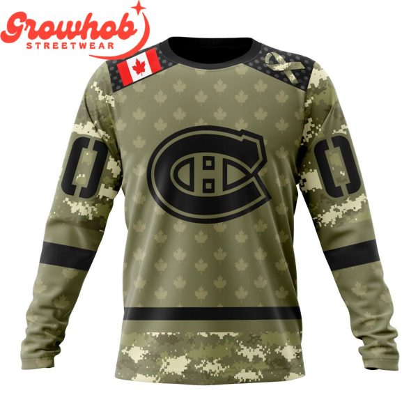 Montreal Canadiens Military Appreciation Fan Personalized Hoodie Shirts