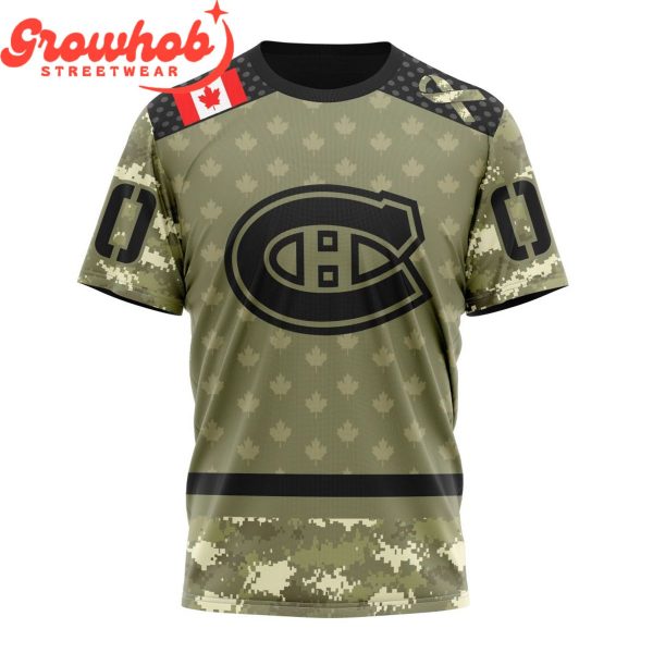 Montreal Canadiens Military Appreciation Fan Personalized Hoodie Shirts