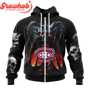 Montreal Canadiens Skull Art Demon Hoodie Shirts