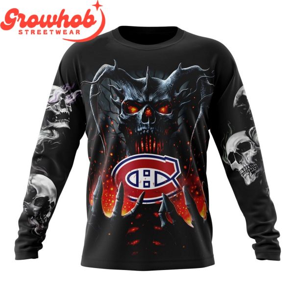 Montreal Canadiens Skull Art Demon Hoodie Shirts