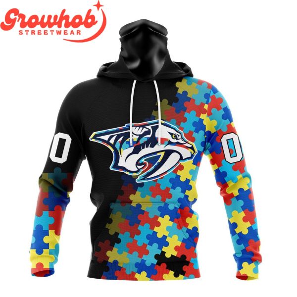 Nashville Predators Autism Awareness Support Hoodie Shirts