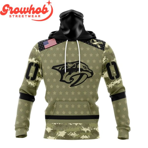 Nashville Predators Military Appreciation Fan Personalized Hoodie Shirts