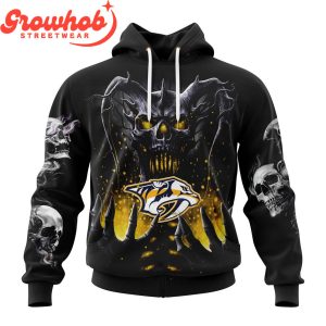 Nashville Predators Skull Art Demon Hoodie Shirts