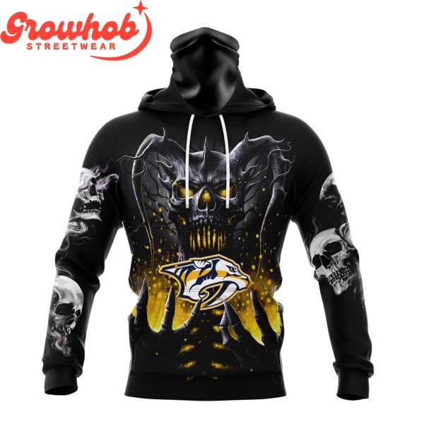 Nashville Predators Skull Art Demon Hoodie Shirts