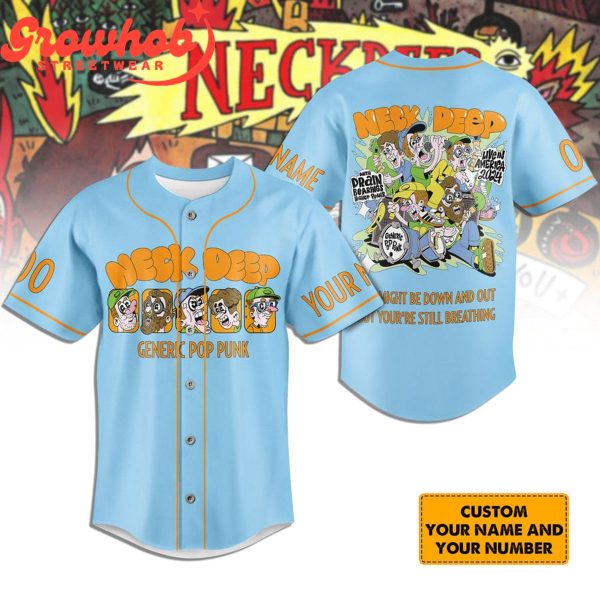 Neck Deep Limited Generic Pop Punk Personalized Baseball Jersey