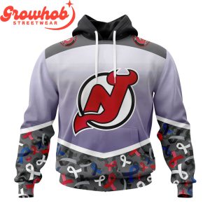 New Jersey Devils Fights Again All Cancer Hoodie Shirts