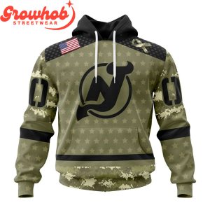 New Jersey Devils Military Appreciation Fan Personalized Hoodie Shirts