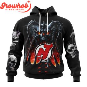 New Jersey Devils Skull Art Demon Hoodie Shirts