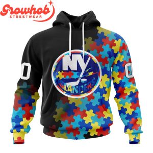 New York Islanders Autism Awareness Support Hoodie Shirts