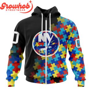 New York Islanders Autism Awareness Support Hoodie Shirts