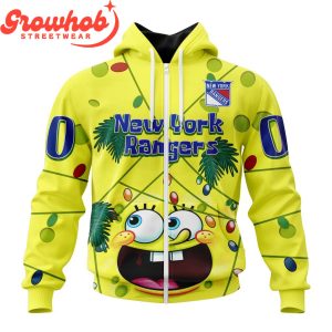 New York Rangers Fan SpongeBob Personalized Hoodie Shirts