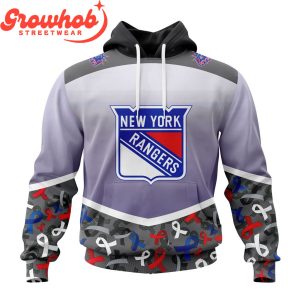 New York Rangers Fights Again All Cancer Hoodie Shirts