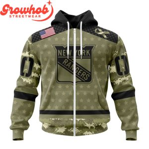 New York Rangers Military Appreciation Fan Personalized Hoodie Shirts