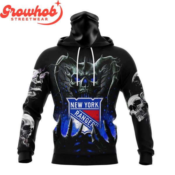 New York Rangers Skull Art Demon Hoodie Shirts