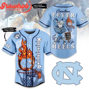 North Carolina Tar Heels Carolina Fever Personalized Baseball Jersey