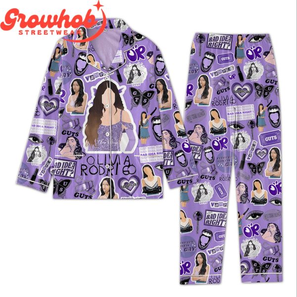 Olivia Rodrigo Purple Love Polyester Pajamas Set