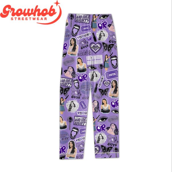 Olivia Rodrigo Purple Love Polyester Pajamas Set