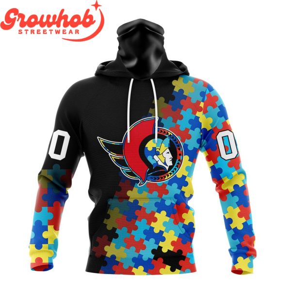 Ottawa Senators Autism Awareness Support Hoodie Shirts