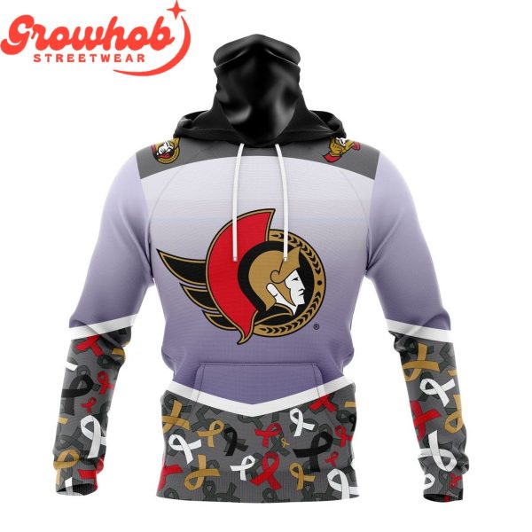 Ottawa Senators Fights Again All Cancer Hoodie Shirts