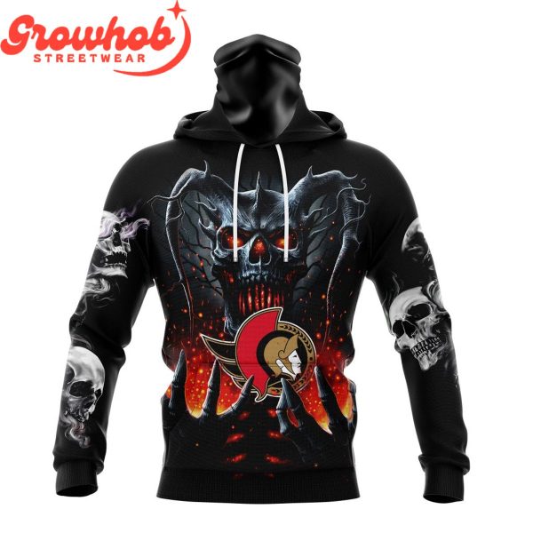 Ottawa Senators Skull Art Demon Hoodie Shirts