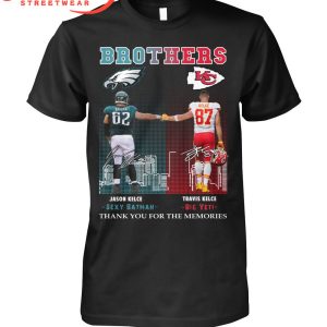 Philadelphia Eagles Kansas City Chiefs Brothers Kelce T-Shirt