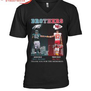 Philadelphia Eagles Kansas City Chiefs Brothers Kelce T-Shirt