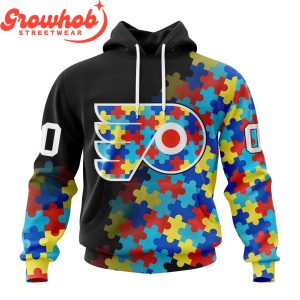 Philadelphia Flyers Autism Awareness Support Hoodie Shirts