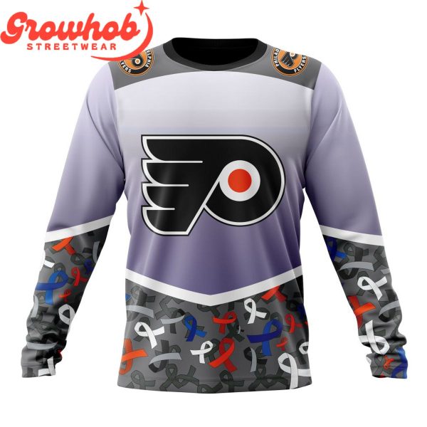 Philadelphia Flyers Fights Again All Cancer Hoodie Shirts