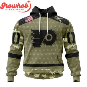Philadelphia Flyers Military Appreciation Fan Personalized Hoodie Shirts