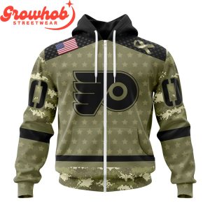 Philadelphia Flyers Military Appreciation Fan Personalized Hoodie Shirts