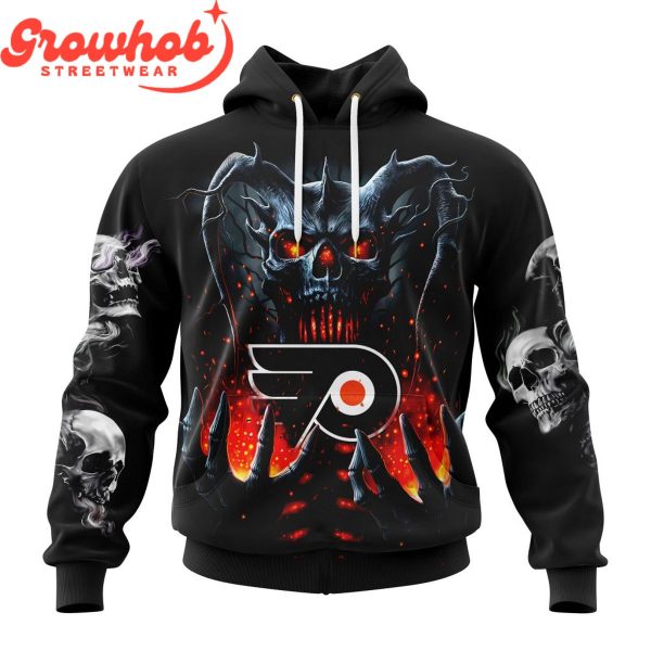 Philadelphia Flyers Skull Art Demon Hoodie Shirts